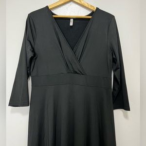 Solid Black Maxi Dress